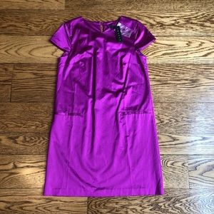 Theory dress tuxedo pink magenta purple